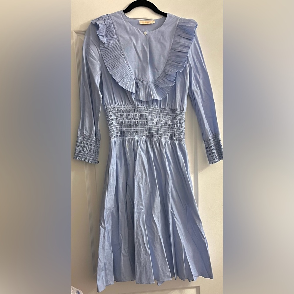 Tory Burch smocked cotton dress